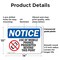 Signmission Use Of Mobile Phones Prohibited, 14 in W x Rectangle, Plastic OS-2PACK-NS-P-1014-L-18801 - alternate 6